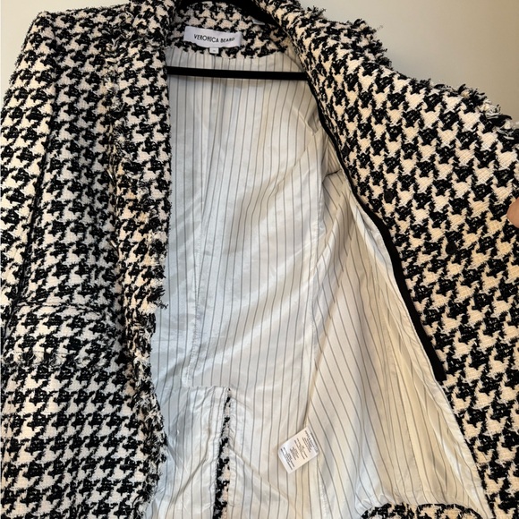 Veronica Beard Black and Cream Textured Blazer and Mini Skirt set - Picture 10 of 12